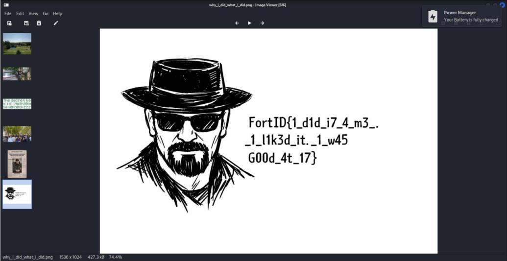 Изображение с итоговым флагом