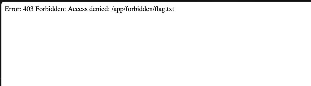 Ошибка 403 при обращении к запрещённому файлу