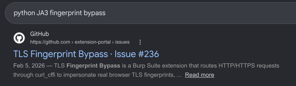 Обсуждение обхода TLS fingerprint