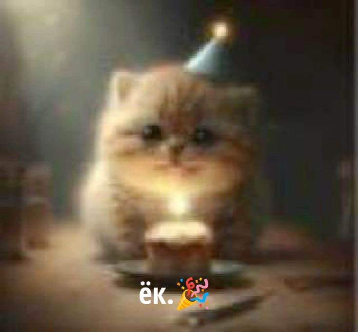 Кот празднует найденный флаг